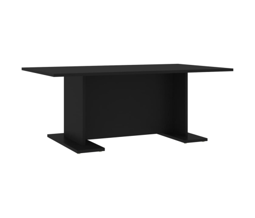 Mesa de centro madera contrachapada negro 103,5x60x40 cm