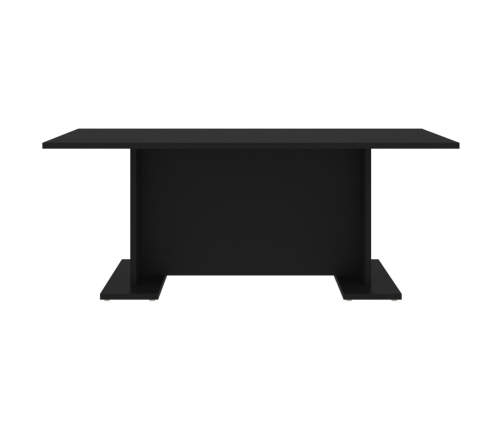 Mesa de centro madera contrachapada negro 103,5x60x40 cm