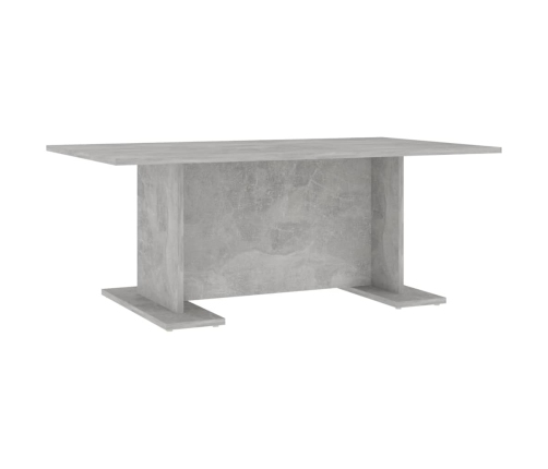 vidaXL Mesa de centro madera contrachapada gris hormigón 103,5x60x40cm