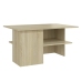 Mesa de centro madera contrachapada color roble 90x60x46,5 cm