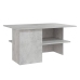 vidaXL Mesa de centro madera contrachapada gris hormigón 90x60x46,5 cm