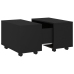 vidaXL Mesa de centro madera contrachapada negro 60x60x38 cm