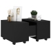 vidaXL Mesa de centro madera contrachapada negro 60x60x38 cm