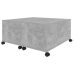 Mesa de centro madera contrachapada gris hormigón 75x75x38 cm