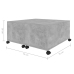 Mesa de centro madera contrachapada gris hormigón 75x75x38 cm