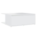 Mesa de centro madera contrachapada blanco 80x80x31 cm