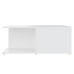 Mesa de centro madera contrachapada blanco 80x80x31 cm