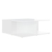 Mesa de centro madera contrachapada blanco 80x80x31 cm