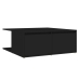 vidaXL Mesa de centro madera contrachapada negro 80x80x31 cm