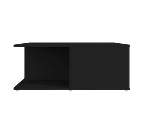 vidaXL Mesa de centro madera contrachapada negro 80x80x31 cm