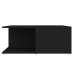 Mesa de centro madera contrachapada negro 80x80x31 cm