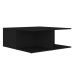 Mesa de centro madera contrachapada negro 80x80x31 cm