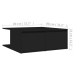 Mesa de centro madera contrachapada negro 80x80x31 cm