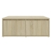 Mesa de centro madera contrachapada roble Sonoma 80x80x31 cm