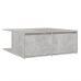 Mesa de centro madera contrachapada gris hormigón 80x80x31 cm