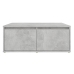 Mesa de centro madera contrachapada gris hormigón 80x80x31 cm