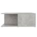 Mesa de centro madera contrachapada gris hormigón 80x80x31 cm