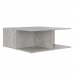 Mesa de centro madera contrachapada gris hormigón 80x80x31 cm