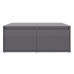 vidaXL Mesa de centro madera contrachapada gris brillante 80x80x31 cm