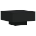 Mesa de centro madera contrachapada negro 60x60x31,5 cm