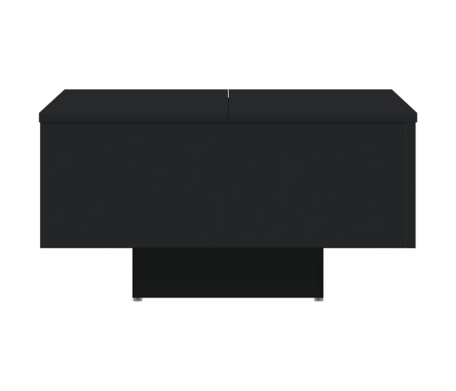 vidaXL Mesa de centro madera contrachapada negro 60x60x31,5 cm