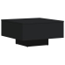 Mesa de centro madera contrachapada negro 60x60x31,5 cm