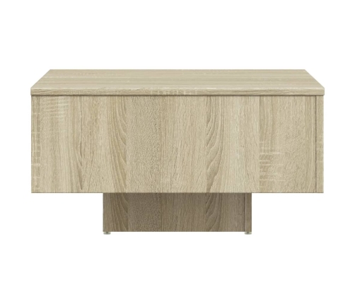 Mesa de centro madera contrachapada roble Sonoma 60x60x31,5 cm