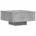 Mesa de centro madera de ingeniería gris hormigón 60x60x31,5 cm