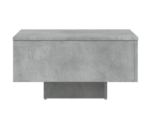 Mesa de centro madera de ingeniería gris hormigón 60x60x31,5 cm