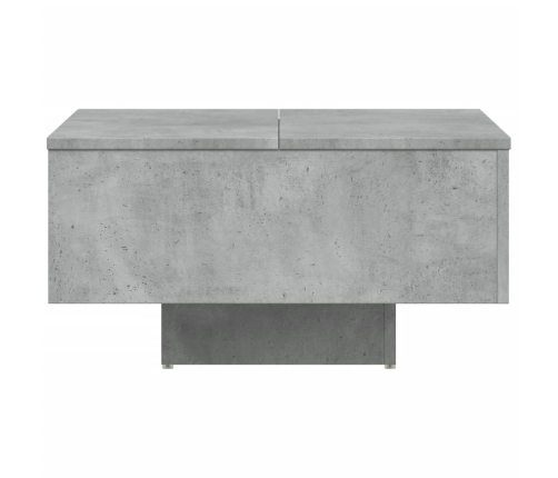 Mesa de centro madera de ingeniería gris hormigón 60x60x31,5 cm