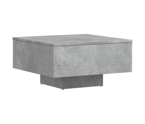 Mesa de centro madera de ingeniería gris hormigón 60x60x31,5 cm