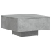 Mesa de centro madera de ingeniería gris hormigón 60x60x31,5 cm