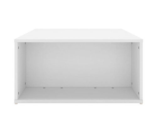 Mesa de centro madera contrachapada blanco 90x67x33 cm