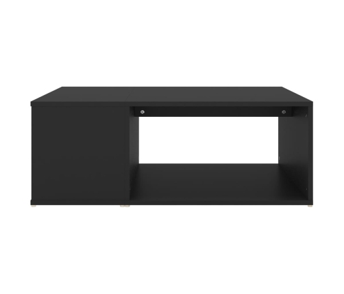 Mesa de centro madera contrachapada negro 90x67x33 cm