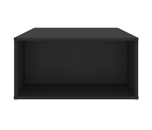 Mesa de centro madera contrachapada negro 90x67x33 cm