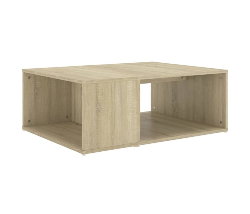 Mesa de centro madera contrachapada roble Sonoma 90x67x33 cm