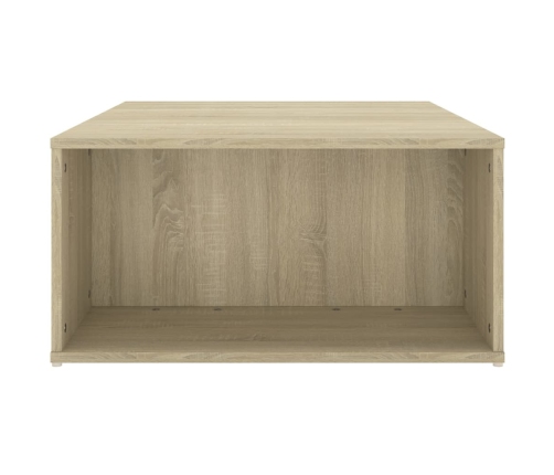 Mesa de centro madera contrachapada roble Sonoma 90x67x33 cm