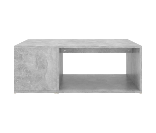 Mesa de centro madera contrachapada gris hormigón 90x67x33 cm