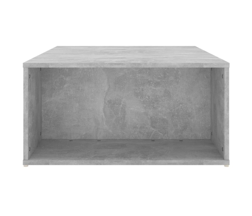 Mesa de centro madera contrachapada gris hormigón 90x67x33 cm