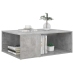 Mesa de centro madera contrachapada gris hormigón 90x67x33 cm