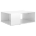 vidaXL Mesa de centro madera contrachapada blanco brillante 90x67x33cm