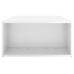 vidaXL Mesa de centro madera contrachapada blanco brillante 90x67x33cm