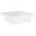 Mesa de centro madera contrachapada blanco 90x90x28 cm