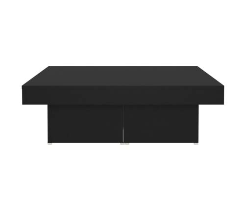 Mesa de centro madera contrachapada negro 90x90x28 cm