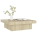 Mesa de centro madera contrachapada roble Sonoma 90x90x28 cm