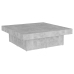 vidaXL Mesa de centro madera contrachapada gris hormigón 80x50x40 cm