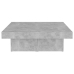 vidaXL Mesa de centro madera contrachapada gris hormigón 80x50x40 cm