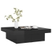 vidaXL Mesa de centro madera contrachapada negro brillante 90x90x28 cm