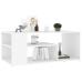 vidaXL Mesa de centro madera contrachapada blanco 100x50x40 cm