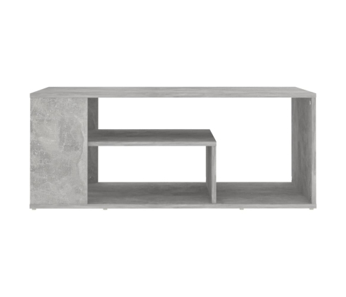 Mesa de centro madera de ingeniería gris hormigón 100x50x40 cm